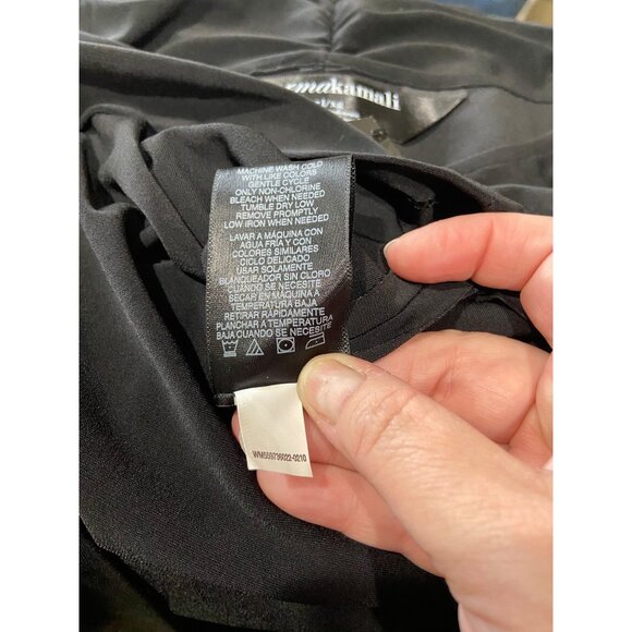 Norma Kamali Shirred Dress Black Size XL NWT Holiday - Picture 5 of 14